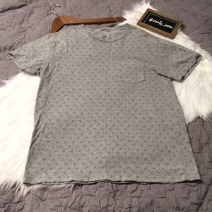 J. Crew Gray and Blue Nautical T-Shirt